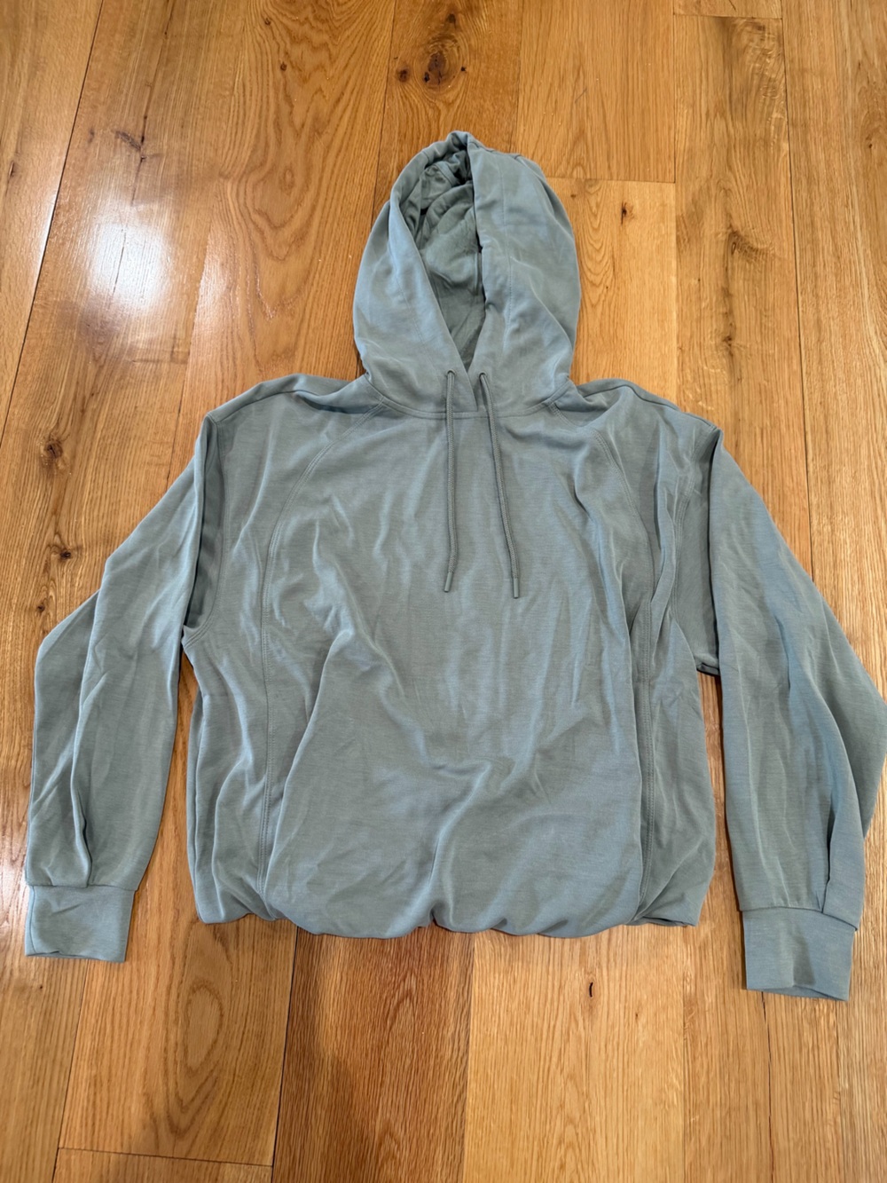 Athleta Seasoft Bubble Hem Hoodie Aspen Olive  Size S